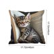 thumbnail image 3 of Juego de almohadas con estampado de animales bonitos para dormitorio, sala de estar, sofá, cojín de 45 x 45 cm para decoración de sofá y sala de estar, funda de almohada aterciopelada., 3 of 6