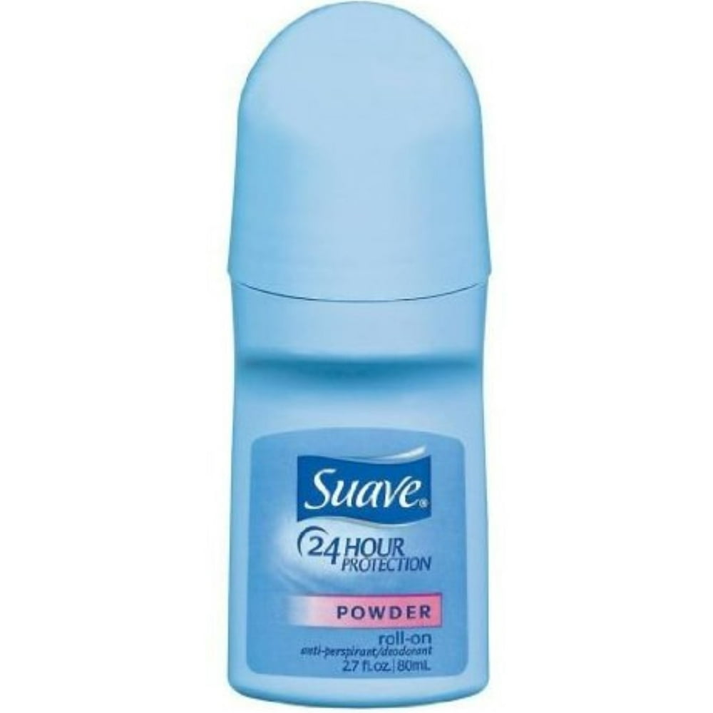 Suave 24 Hour Protection AntiPerspirant Deodorant RollOn Powder 2.70