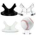 thumbnail image 2 of Visland Acrylic Ball Stand Holder Sports Ball Storage Display Rack Display Stand for Basketball Football Volleyball Soccer Rugby Balls, 2 of 7