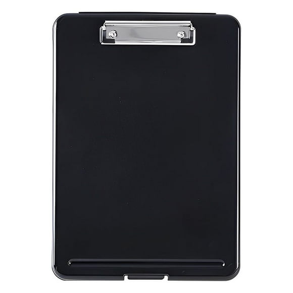 Storage Bag Writing Clipboard Paper Organizer Paper Organizer Open Simple Style Exquisite Long-lasting Student Accessories Practical Black