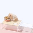 thumbnail image 5 of Hamster Sand Bath Shower Box Transparent Hamster Sand Bath Shower Room for Small Animals Accessories Large Square Solid Wood Model, 5 of 5