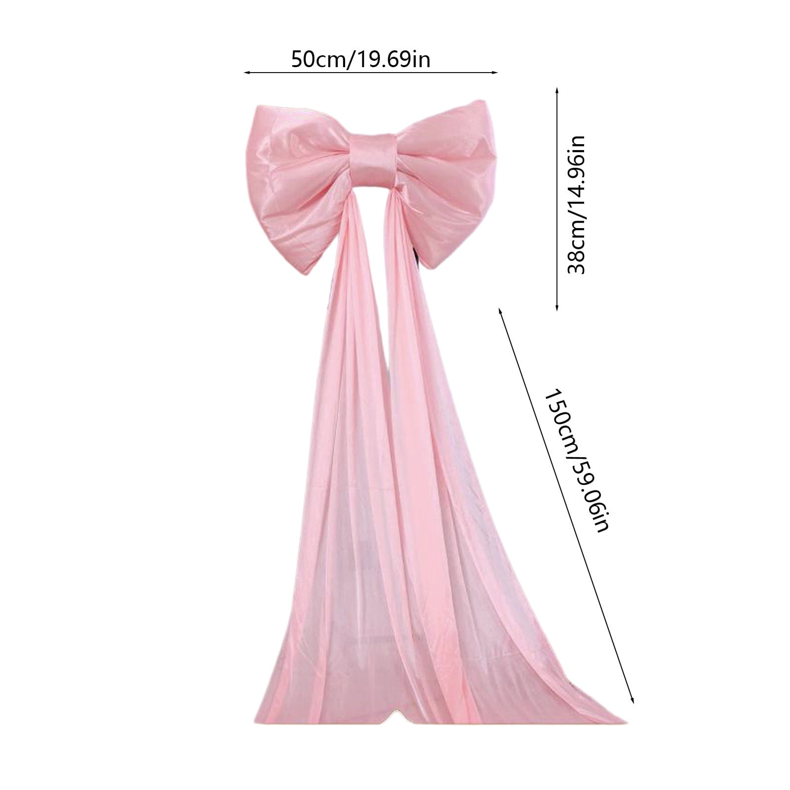 YiJuHui 5pcs Giant Bow Decoration, Big Satin Ribbon Bow for Wedding Birthday Party Backdrop Wall Christmas Tree Decor A(50x38cm)