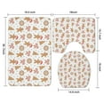 thumbnail image 3 of White Christmas Gingerbread Man Pattern Bathroom Rugs Sets 3 Piece,Toilet Cover Set,Absorbent Non Slip Bathroom Mats Sets with U-Shaped Contour Rug Toilet Rug Set, 3 of 5