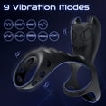 thumbnail image 4 of Xbonp 3 in 1 Vibrating Penis Ring,9 Vibrations Mode APP Remote Control Penis Ring, 4 of 6