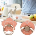 thumbnail image 2 of Universal Metal Finger Ring Phone Grip with 360- Rotation and Floral Design Kickstand Holder for Smartphones, 2 of 7