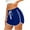 Blue, variant on cfhntfmh Running Shorts for Women Soft Striped Elastic Waisted Yoga Pants Comfy Gym Workout Gym Summer Beach Shorts