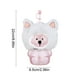 thumbnail image 3 of Kugachren Cute Glass Bear Mug with Soft Cat Headgear and Straw, Transparent 17oz Insulated Cup for Winter Customized Home Use, 3 of 9