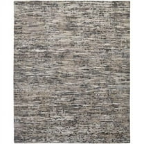 HomeRoots 513336 9 x 12 ft. Gray Blue & Silver Wool Abstract Hand Knotted Rectangle Area Rug