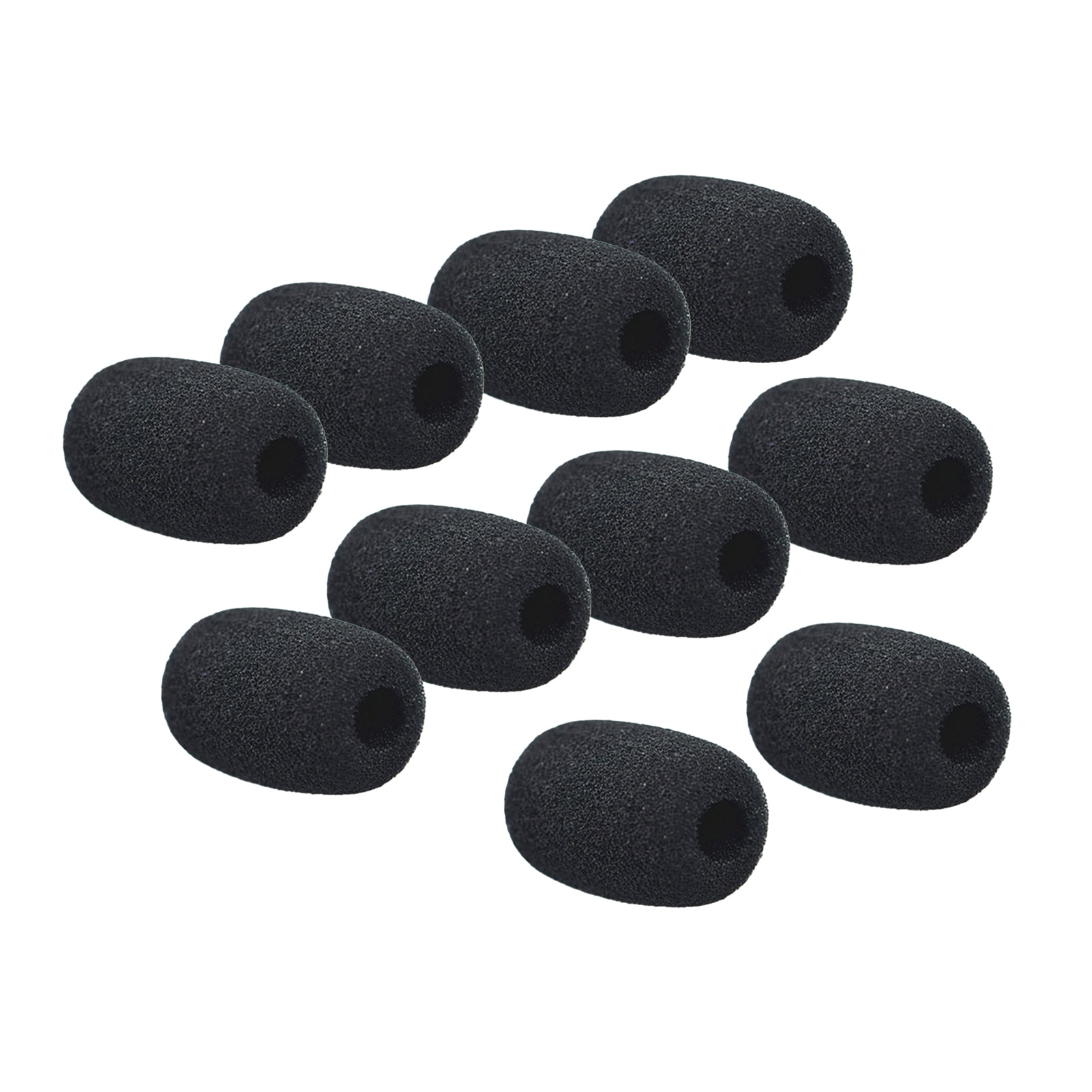 Porfeet 10Pcs MIC Windshield Foam Replaceable Windproof Soft Plosives