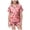 Pink, variant on Cathalem Halloween Hats Ghost Pajamas Pajama Set Silk Pjs Short Sleeve Sleepwear Summer Clothes Yellow 6-7 Years