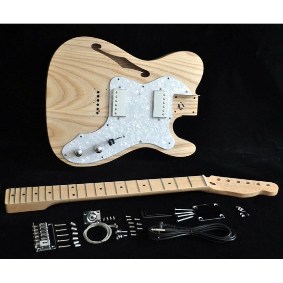 RSW Tele Thinline Style Semi-Hollow Acoustic-Electric Guitar, Natural