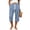 4# Sky Blue, variant on Women Capri Pants Casual Waffle Knit Workout Wide Leg Pajama Pull On Pants Capris Sweatpants Sports Petite Gaucho Pants Light Gray M