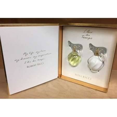 L'air Du Temps by Nina Ricci 2 Piece Gift Set 1.7oz EDT SP+ 3.4oz B/LOTION