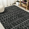 thumbnail image 5 of JONATHAN Y MOROCCAN HYPE 9 x 12 Area Rug, Boho Vintage Diamond - Black/Ivory, MOH101D-9, 5 of 11