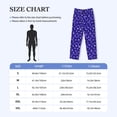 thumbnail image 4 of Fotbe Beautiful Purple Snowflakes Pantalones de Pijama para Hombre, Pantalones de Dormir, Pantalones de Casa con Cintura Ajustable y Bolsillos-XX-Large, 4 of 6