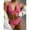 Hot Pink, variant on Babysbule Swimsuits for Women Fashion Women Split Swimwear Show Waist Printing Bikini Bathing Suit Swimsuit Sets