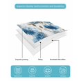 thumbnail image 4 of Quilt King Size Bedding Set, Blue Floral Reversible Summer Quilt 3 Pieces, Vintage Cornflower Leaves Rustic Plants Lightweight Bedspreads Coverlets with 2 Pillow Shams for All Seasons, 4 of 5