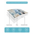 thumbnail image 5 of Blue Coastal Queen Size Down Alternative Comforter, Lightweight Comforter Quilt Bedding Set with Pillow Shams Ocean Nautical Anchor Wood Barn Beach All Seasons Bed Comforter Duvet Insert 90"x96", 5 of 7