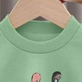 thumbnail image 5 of Hessimy Unisex Toddler Kids Spring Summer Soft Fabric 2Pcs Long Sleeve Soft Sleepwear Pjs, Unisex Kids Pjs(Light Green,4-5 Years), 5 of 7