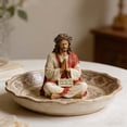thumbnail image 3 of Clearance! Jesus Statue, Devout Pray Jesus Figure with "Fear Not, for I am with you", Hand Painted Easter Christmas Gifts for Ki*ds Women Men, Spiritual Comfort Indoor Home Christmas Decor, 3 of 6