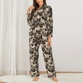 thumbnail image 2 of Fotbe Pug Pattern Long Sleeve Pajama Set for Women,Sleepwear Set,2-piece Loungewear Set,Soft PJs Comfy Nightwear with Pockets -Large, 2 of 7