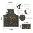 thumbnail image 7 of Colorful Camouflage Dinosaurs Pattern Apron-Garden Aprons for Women with Pockets-Cotton Linen Waterproof Kitchen Cooking Gardening Aprons Adjustable for Kitchen,Cooking,BBQ and Salon 33x27 Inch, 7 of 7