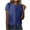 Blue, variant on Women's Sequin Tops Round Neck Short Sleeve Shiny Bling Dressy Casual Holiday Party Outfits