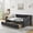 Black, variant on Harper & Bright Designs Twin Size Upholstered Daybed with Storage Drawers, Tufted Sofa Bed Frame with Waved Shape Arms for Living Room and Bedroom, Dark Gray