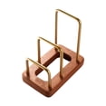 thumbnail image 2 of Estante para tablas de cortar, accesorios de cocina, estante para tapas de ollas de madera y metal que ahorra espacio 166 cm x 10 cm x 24 cm, 2 of 9
