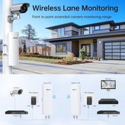 3KM 5.8G 100Mbps WIFI Bridge Wireless Access Point , Outdoor CPE WIFI Extender,Extend Network to Shop Barn Garage