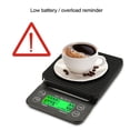 thumbnail image 2 of Báscula Electrónica, Báscula De Café Por Goteo De Alta Precisión Negra Para Uso Doméstico EOTVIA Drip Coffee Scale, 2 of 8