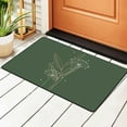 thumbnail image 2 of YFYANG 72"x48" Non-Slip Flannel Carpet Doormat, Living Room Bedroom Office Decorative Area Rugs, Indoor Green Plant Pattern Floor Mats, 2 of 7