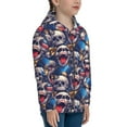 thumbnail image 5 of Kdxio rock Skull blue record Pattern Kids Boys Girls Zip Up Hoodie 3D Printed Hooded Sweatshirt Hoody Coat with Pocket 7-12 Y-Medium, 5 of 6