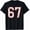 White and Red, variant on White and Red Sports Number 67 Jersey Uniform Player T-Shirt