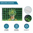 thumbnail image 6 of St. Patrick's Day Placemats Set of 4, Green Clovers Coin Buffalo Plaid Placemats for Dining Table, Place Mats for Kitchen Tabletop, Waterproof Wipeable Dining Table Mats Set, 6 of 9