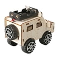 thumbnail image 1 of Modelo de coche eléctrico DIY, juguete de tallo, manualidades para niños, material didáctico de madera, kits de experimentos científicos para el aula., 1 of 9