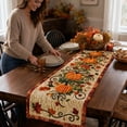 thumbnail image 7 of Aonerit Quilted Pumpkin Maple Leaf Tablecloth, Printed Thanksgiving Dining Decor, Washable Living Room Cover, Seasonal Home Party Table Accessory, 7 of 7