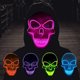 thumbnail image 3 of Máscara de calavera blanca de PVC de Halloween Máscara LED, Máscara brillante EL Máscara de luz fría Máscara brillante (Púrpura) Kuyhfg Sin marca, 3 of 3
