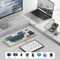 thumbnail image 5 of AULA S99 Pro, 99-Key, Wireless, Membrane, Gaming Keyboard, RGB, 5-Layer Padding, 2000 mAh Battery, Knob, Digital Screen, 5 of 8