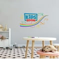 thumbnail image 1 of KIDS ROOM - Kids Playroom Removable Lettering Art Decoration Multicolored Rainbow Stars Hearts & Shapes Design Vinyl Home Kids Bedroom Wall Decal Sticker 40" x 24", 1 of 5