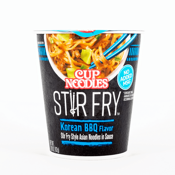 Nissin Cup Noodles Korean BBQ Flavor Asian Noodles in Sauce 2.89 oz/82g