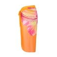 thumbnail image 2 of 3 Piece Floral Halter Triangle String Bikini Set with Tie Side Bottom and Boho Cover Up Skirt, 2 of 5