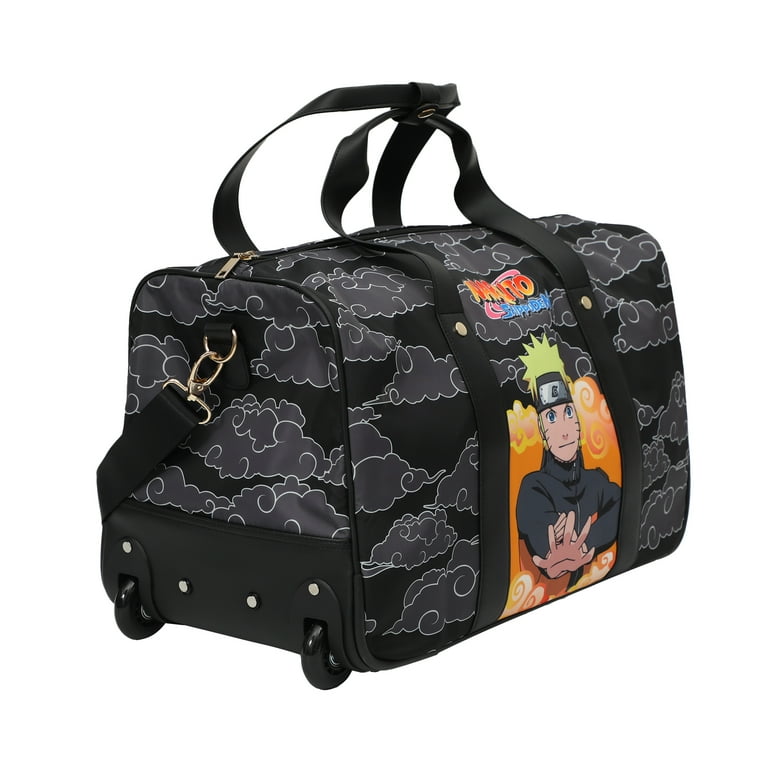 Naruto 17 Inch Wheeled Duffle Bag And Icon Luggage Tags