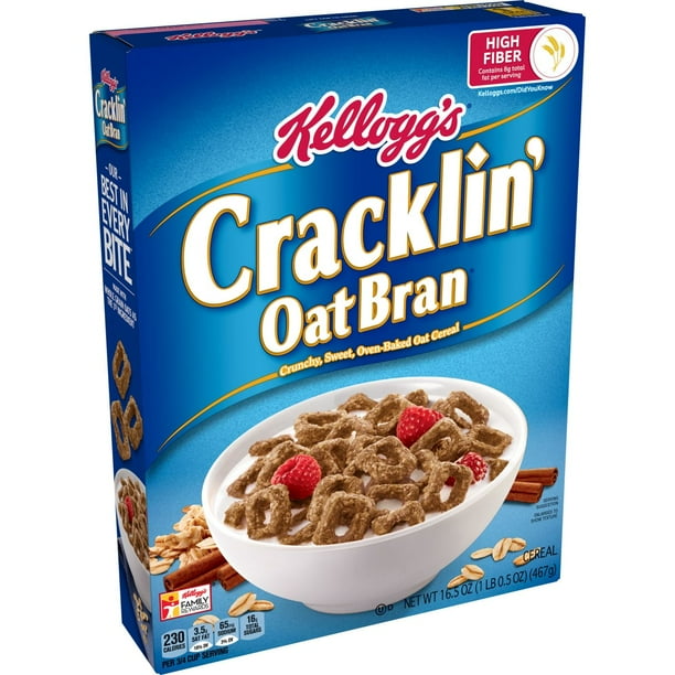 Kellogg's, Cracklin Oat Bran, Breakfast Cereal, Original, 16.5 Oz