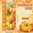 thumbnail image 3 of Fall Door Banner Decorations Welcome Autumn Door Cover Pumpkin Maple Leaves Hanging Banner Happy Fall Photo Backdrop for Farmhouse Thanksgiving Autumn Harvest Party Supplies, 3 of 6