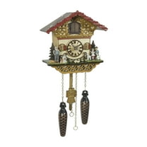 Quartz Cuckoo Clock Swiss house with music TU 4228 QM