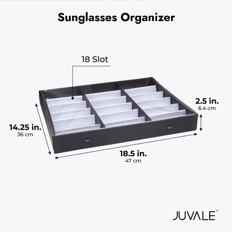 Kurtzy Sluitbare Zonnebril Display Organizer Doos – 18 Compartimenten Kurtzy Sluitbare Zonnebril Display Organizer Doos – 18 Compartimenten
