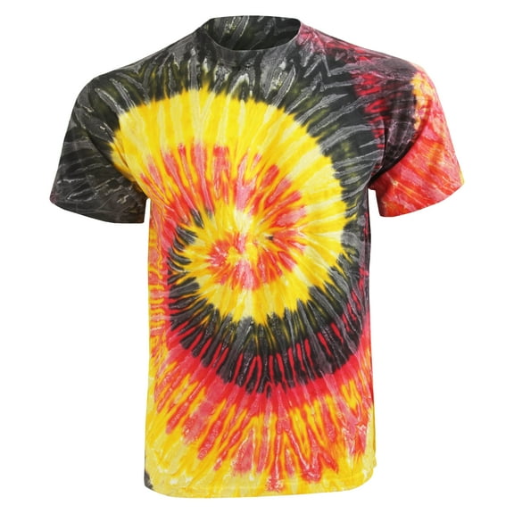 Colortone Womens Rainbow Tie-Dye Short Sleeve Heavyweight T-Shirt