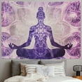 thumbnail image 2 of ERAPDAUR  Meditation Zen Tapestry Spiritual Chakra Tapestry Yoga Aesthetic Wall Hanging Colorful Psychedelic Buddha Trippy tapestry Hippie Lotus Mural for Bedroom Living Room Décor 40x30inch, 2 of 6