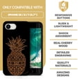 thumbnail image 7 of Case Yard Wooden Case for iPhone-SE Soft TPU Silicone cover Slim Fit Shockproof Wood Protective Phone Cover for Girls Boys Men and Women Supports Wireless Charging Ornamental Pineapple Design, 7 of 7